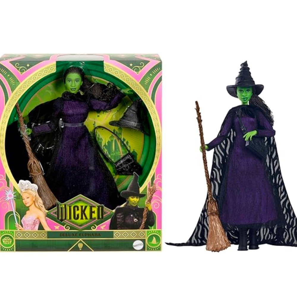 Wicked Movie Elphaba Doll Unopened Box with Misprint